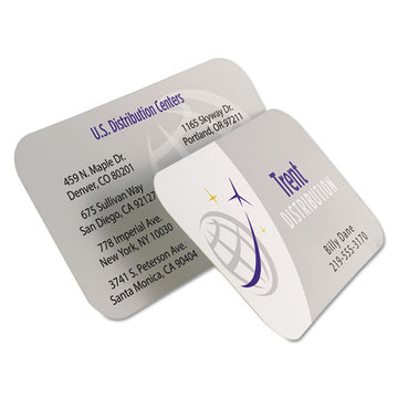 Avery® Clean Edge Business Cards, Laser, 2 X 3.5, White, 200 Cards, 10 Cards-sheet, 20 Sheets-pack freeshipping - TVN Wholesale